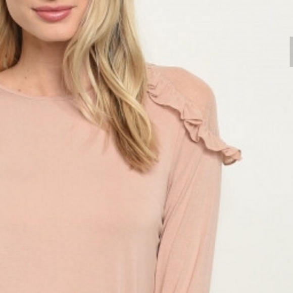NWT Ina Pretty Blush Bell Sleeved Top S-M-L - Picture 5 of 7